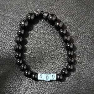 Handmade Celestial Night 000 angel numbers bracelet